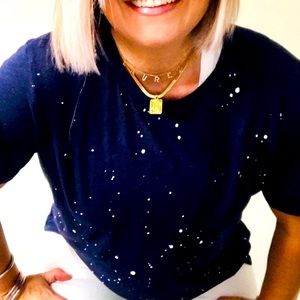 High quality splatter tee